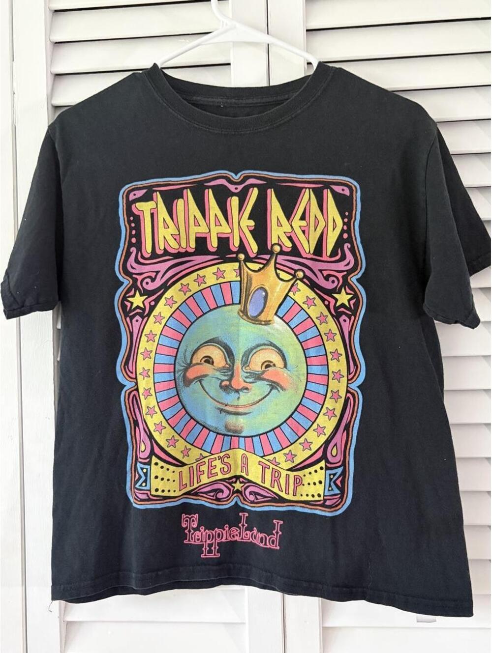 Tripp NYC Women's Black and Multi Tshirt